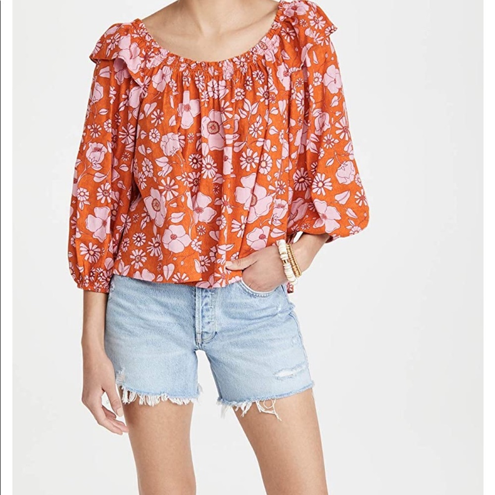 Free People Miss Daisy Printed Top